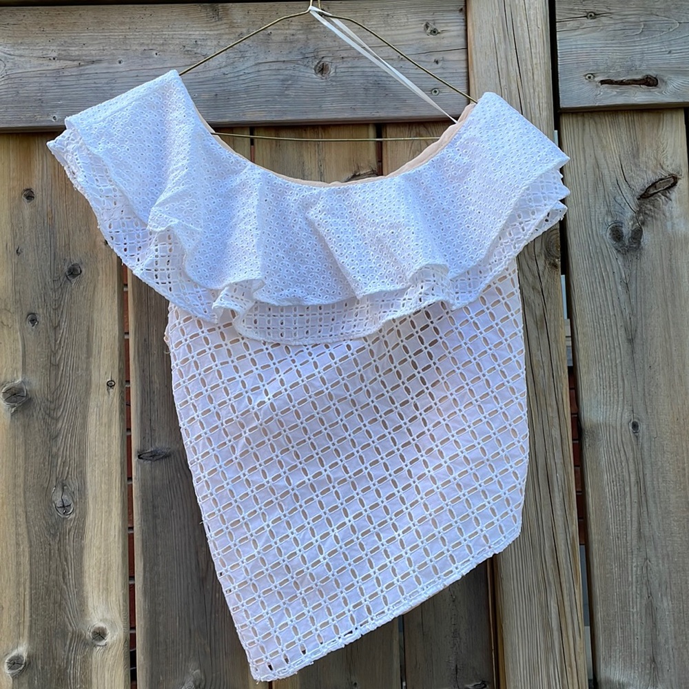 Flirty and fun Jcrew eyelet summer top